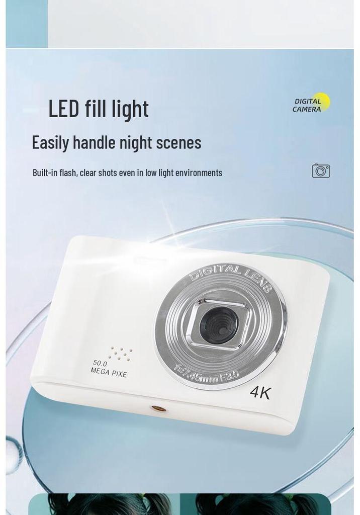 Retro CCD Digital Camera D04: Multifunctional, Portable, Perfect for Selfies and Travel