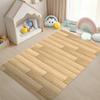 Realistic Wood Texture Carpet Large Brown Wood Grain Floor Mat for Modern Living Room  Kitchen Coffee Table Floor Mat Gifts