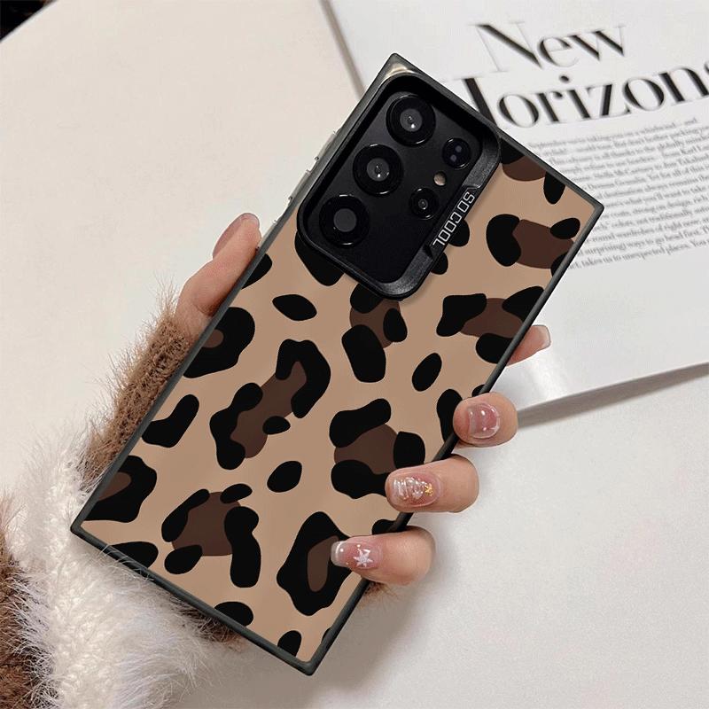 Leopard Print Trend Desgin Shockproof Phone Case for Samsung Galaxy S26 Edge S25 Ultra S24 FE S23 Plus S21 Cover Anti Fall Funda