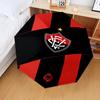 1PC Flumi-nense Mandala Pattern Printed Umbrella Folding umbrella, automatic umbrella 8-Frame for Travel, camping Fan gifts Christmas Gifts