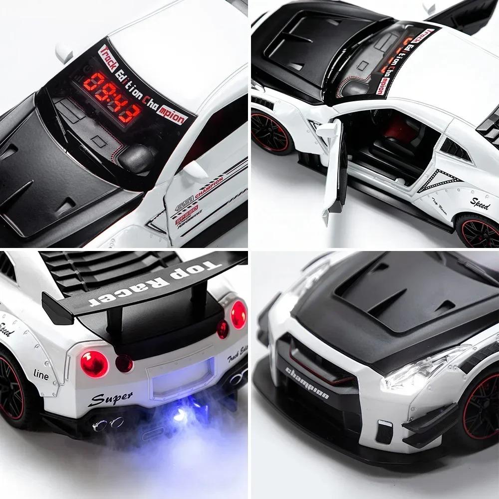 Simulated Sports Car Alarm Clock Adjustable Engine Roar Sound With Mist Sprayer Creative Desktop Ornament