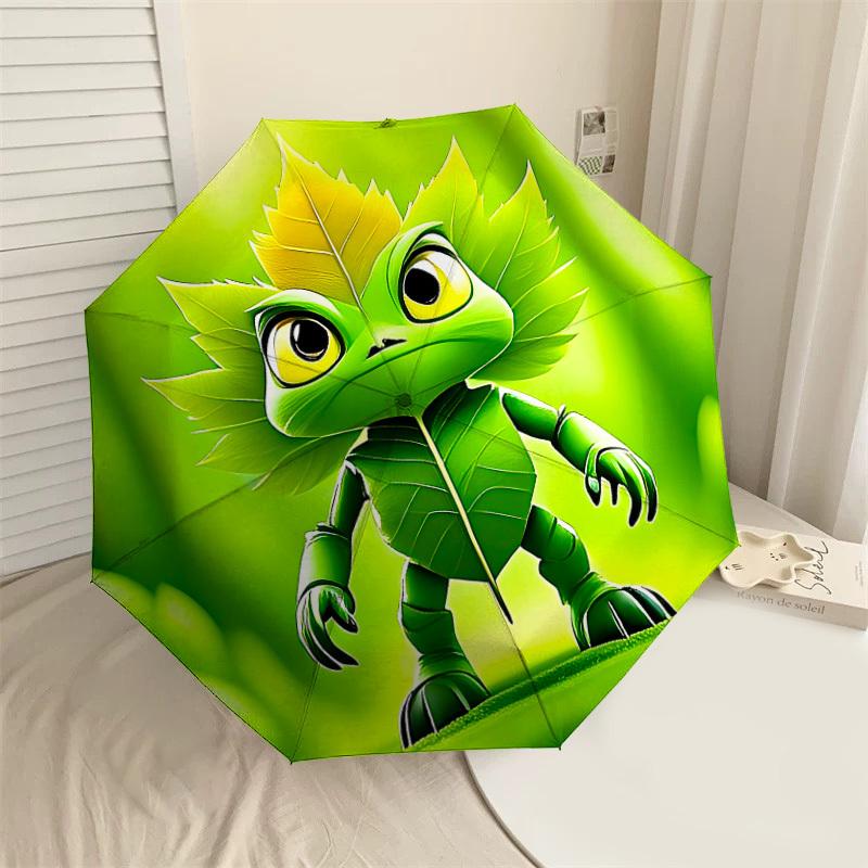 

1PC Leaf Monster Umbrella-9-Rib Reinforced, Automatic Open, Lightweight & Durable, Cute Fashion Accessory for Outdoor-P0772