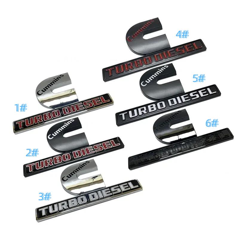 1 Stuk CUMMINS TURBO logo auto stickers voor pick-up 1500 2500 refit accessoires decoratieve stickers zijkant carrosserie