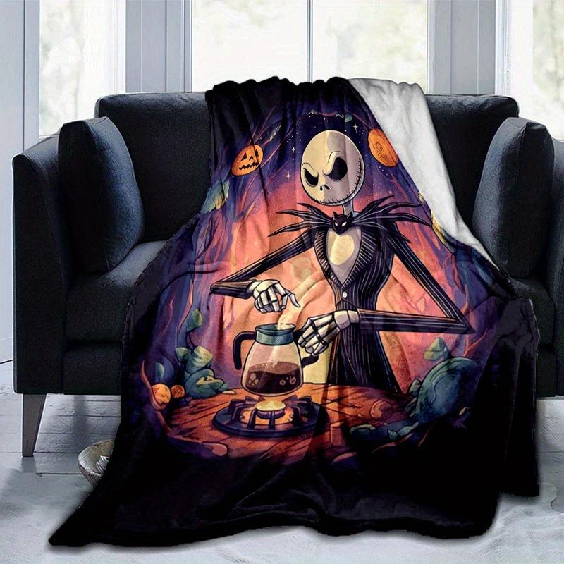 

1pc The Nightmare Before Christmas Printing Blanket - Soft, All-Season Throw for Office Blanket, Car, Travel 80cmx120cm(31inx47in)