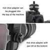 Portable Double Layer 1/4 Double Conversion Screw to Hot Shoe Converters for Secure Flash and LED Light