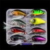8pcs Plastic Fishing Baits Minnow Fishing Lure Artificial Hard Baits Topwaters Artificial Wobbler Fishing Tackle Lure
