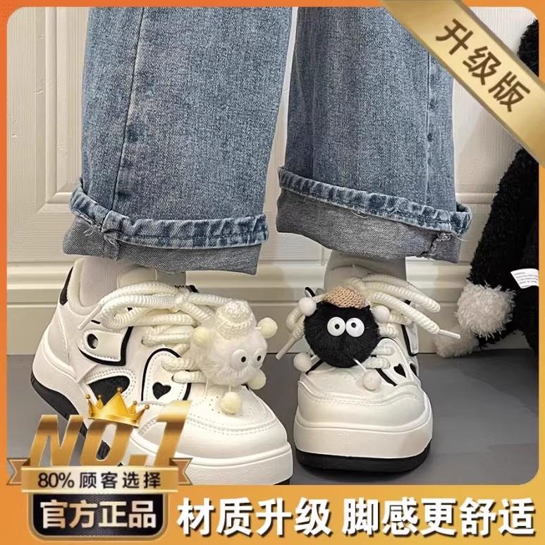 Ugly cute big head women's shoes 2026 new spring and autumn princess shoes junior high school students sports platform explosion casual bread shoes