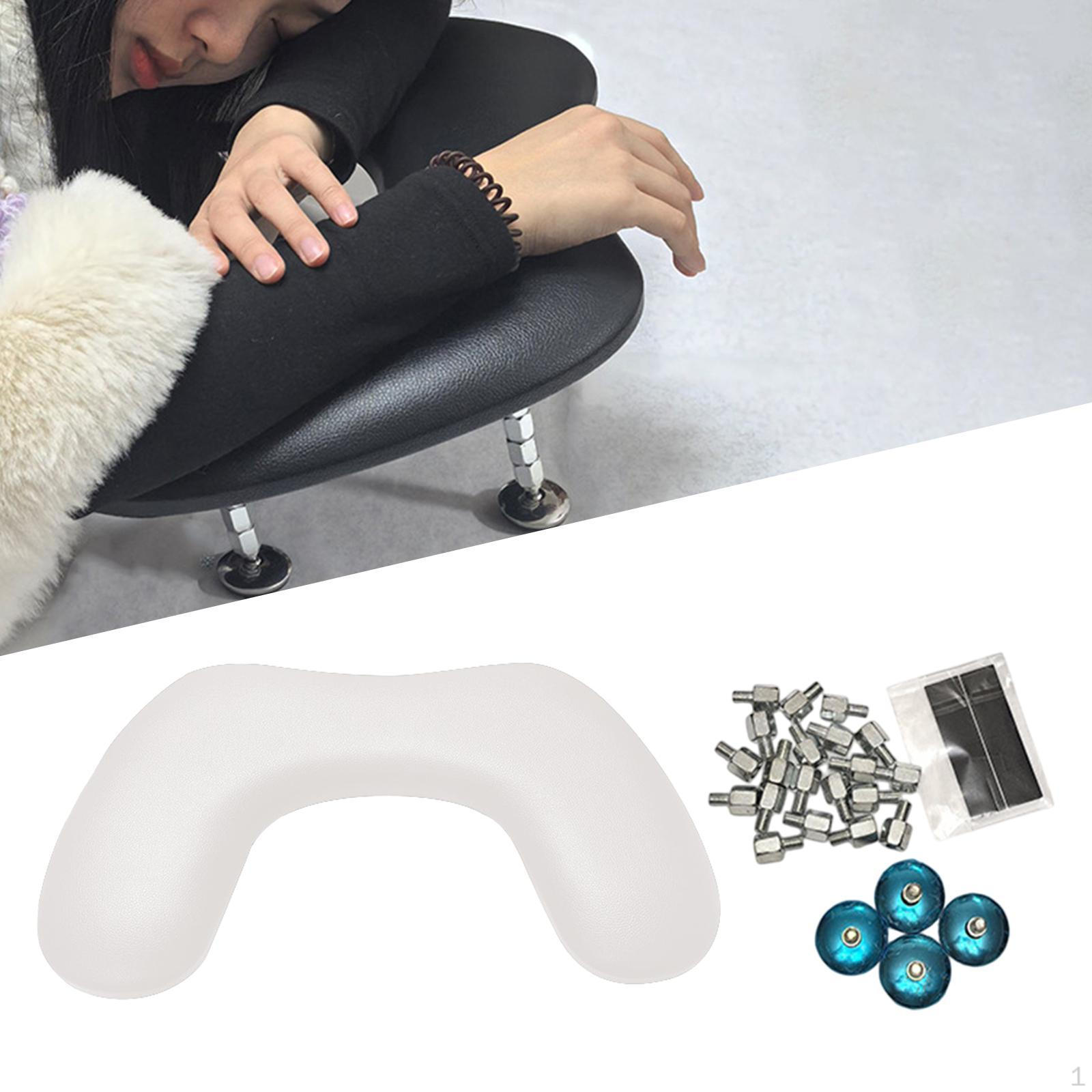 

Подушка для подлокотника U-образной формы из искусственной кожи, аксессуары для дизайна ногтей, подушка для рук White