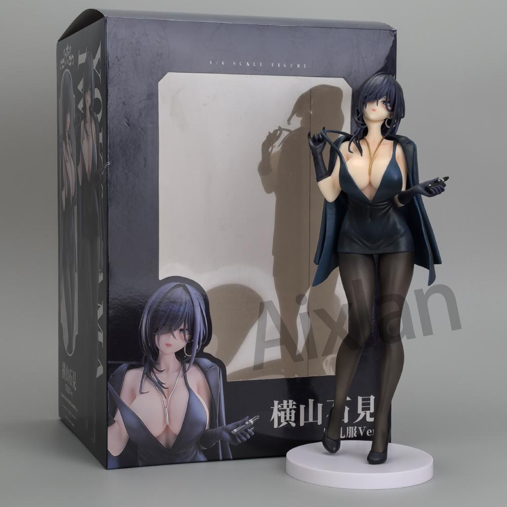 26CM Yokoyama Iwami Siyah Elbise1/6 Sürüm. POLİVİNİL KLORÜR Aksiyon Figürü Seksi Animasyon +18 Sansürsüz Yetişkin Koleksiyoner Hediyesi Minyatür