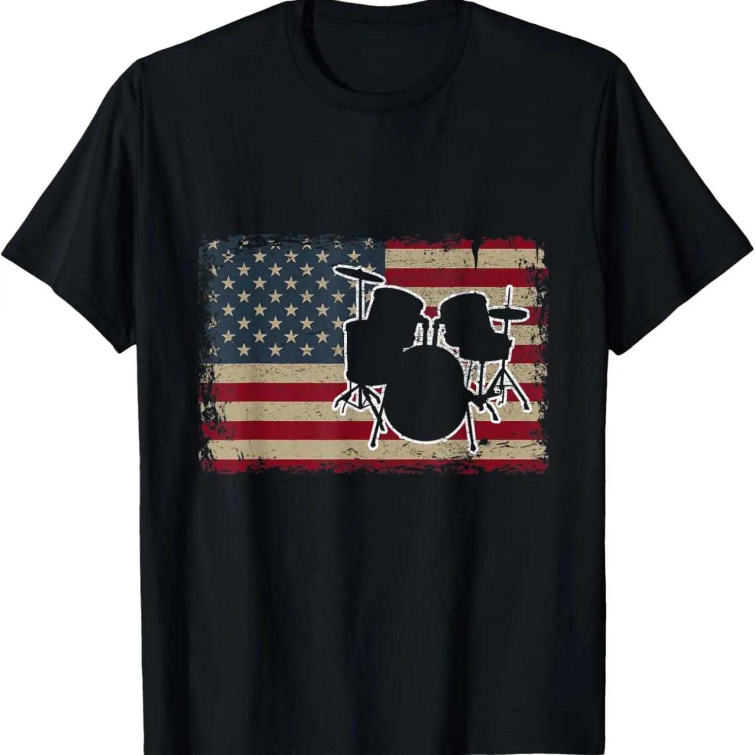 Drummer Dad Like A Regular Dad But Cooler Funny Drum T-Shirt (2) S