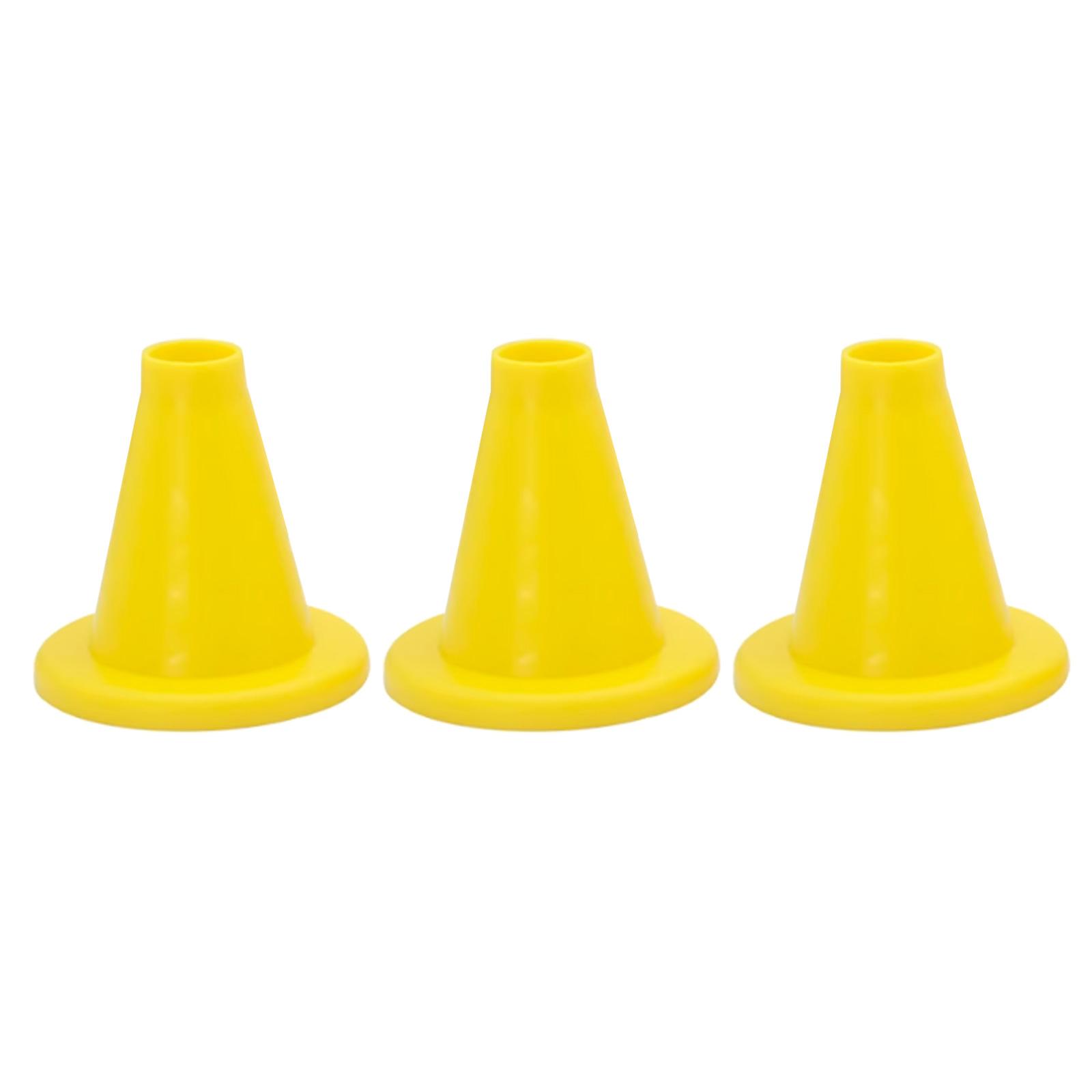 

3Pcs High Visibility Cricket Practice Cones Light Weight Portable Hitting Tees Plastic Practice Stand Training Equipment 1
