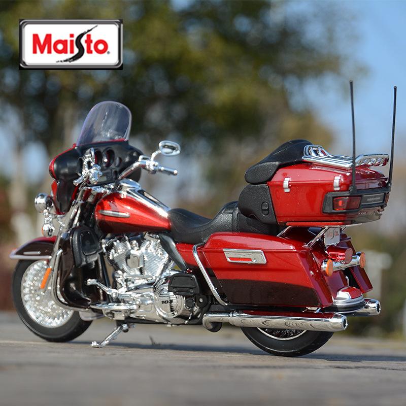 Maisto 1:12 Harley Flhtk Electra Glide Ultra Limited Legierung Klassisches Motorradmodell Druckguss Freizeit-Motorradmodell Kinderspielzeug Geschenke