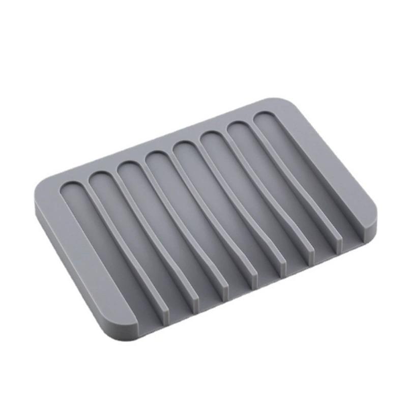 Perfect Innovative Easy To Clean High Quality Silicone Self Draining Soap Dish Compact And Soap Holder Bathroom Accessories