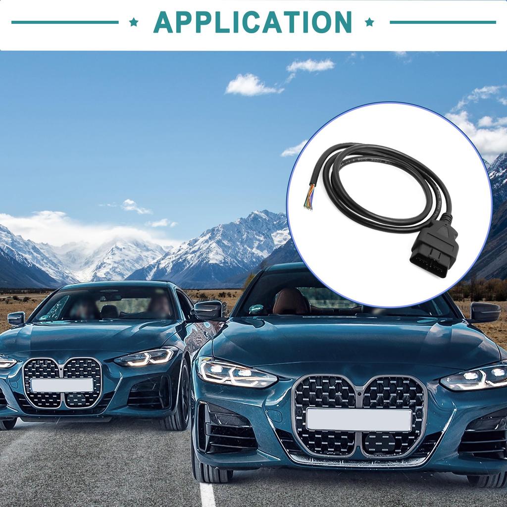 ACROPIX Universal 150cm 16-Pin OBD2 Buchsen-Adapter für Diagnose - 1 Packung