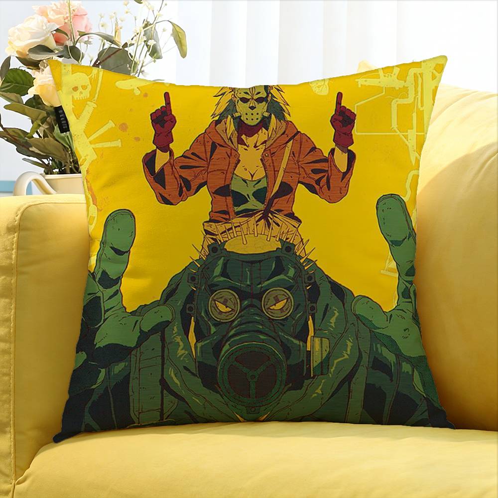 D-Orohedoro Anime Various Sizes Square Pillow Case For Car Home Bedchamber Decor
