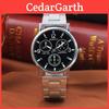Modiya Stylish And Durable Modiya Three-eye Steel Strap Casual Watch For Men