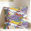 R-Rugrats Angelica Pickles Cartoon Design Pillow Case Print Pillow Cover Vintage Cushion Cover For Chair Sofa Home Decor