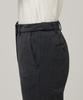 MUSINSA STANDARD WOMAN Women'S Heavyweight Fleece-Lined Slim Straight Hidden Elastic Waist Slacks [Charcoal Gray]