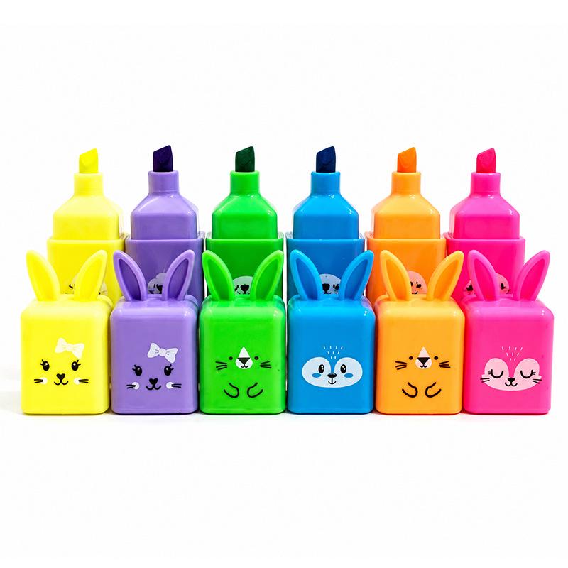Super Cute Mini Cartoon Fluorescent Pen for Doodling and Notes