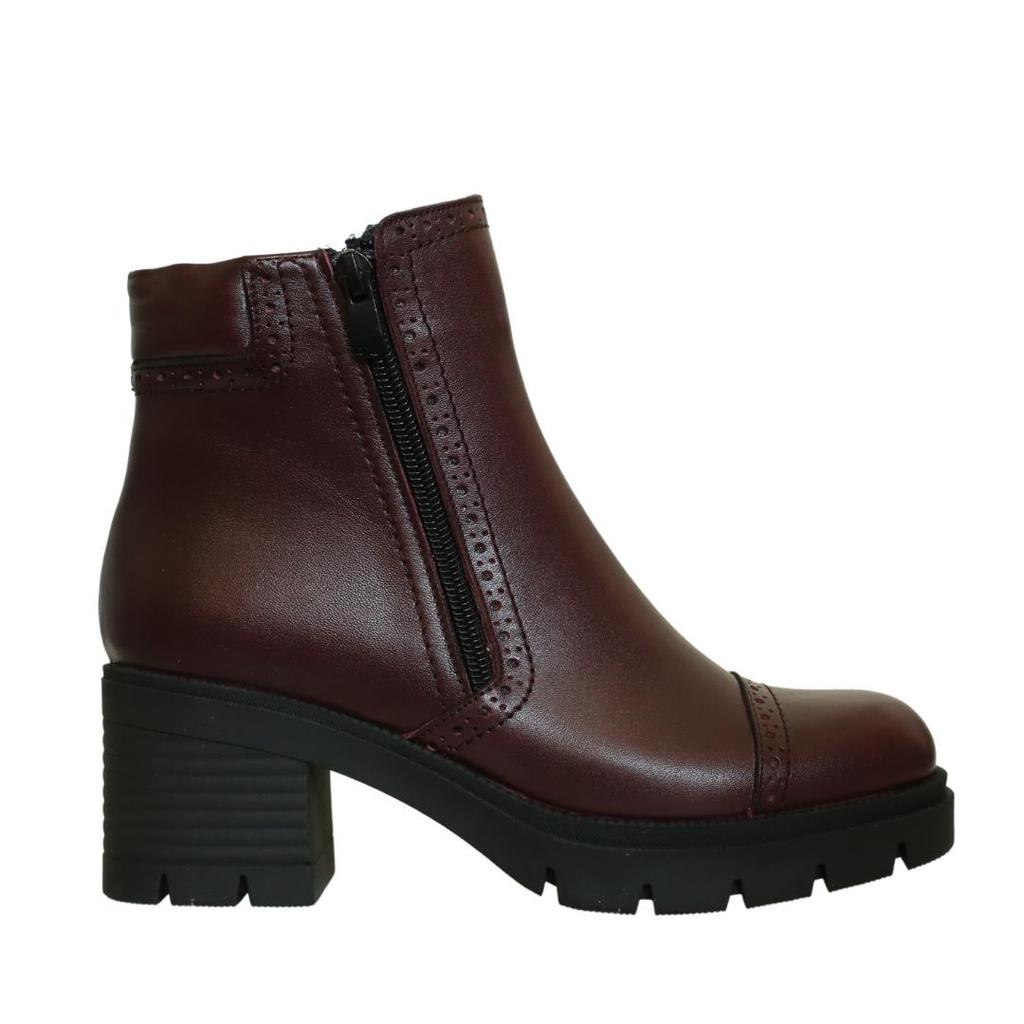 Damen Stiefel aus echtem Leder mit hohem Absatz