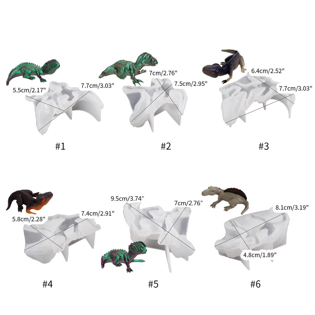 Christmas Dinosaur Ornaments Resin Casting Silicone Mold Woman Keychain Decorative Pendant Jewelry Mold for DIY Crafts