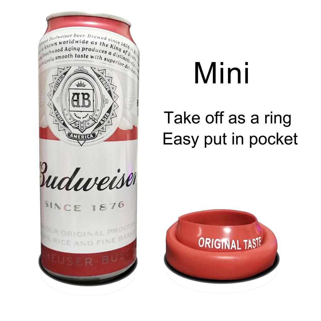 Silicone Can Sleeve, Can Protector, Pull-tab Can Cover, Suitable for 355-500ml Cans, Prank Your Friends Party Toy Creative