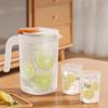 With 4 Cup Infused Water Pitcher Large Capacity Cold Water Pot Household Cold Kettle  Tea