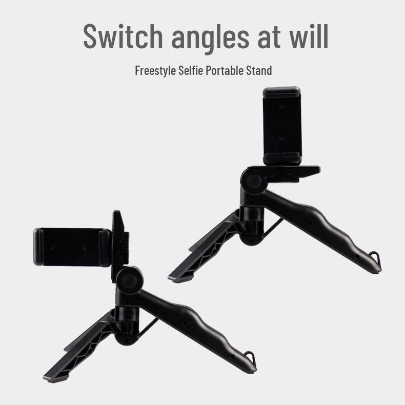 Portable Folding Phone Tripod Holder for Live Broadcasts