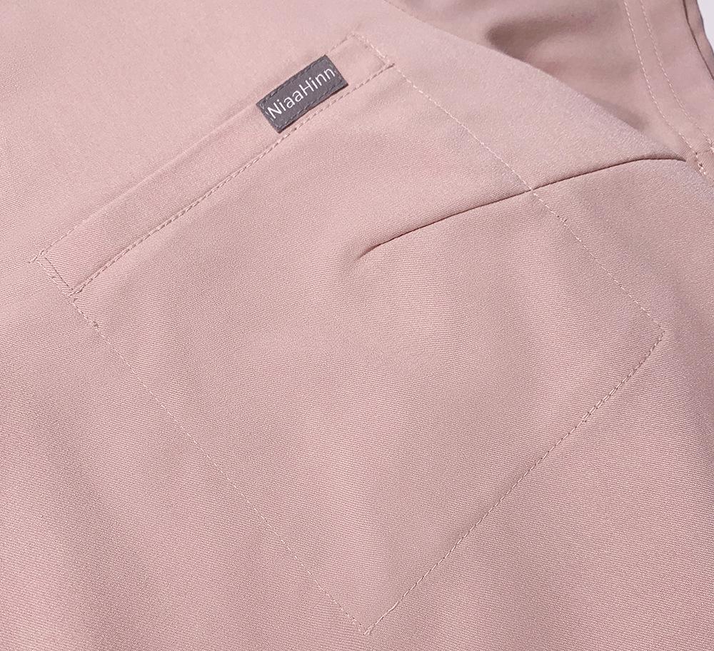 Elastisches V-Ausschnitt Kurzarm Schwesternuniform-Set für Damen - Chirurgischer Schlupfanzug auf Lager