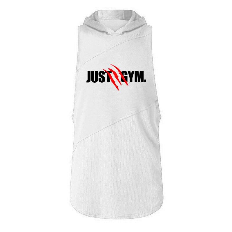 

Muscleguys новая американская футболка без рукавов с капюшоном, боевой тренировочный костюм, спортивный жилет для фитнеса XXL белый