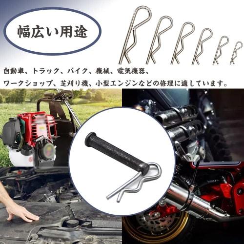 R-Pin Cotter Pin Set, 100-Piece Set, Includes Snap Pins, Cotter Pins, Clip Pins, Beta Pins, and Body Clips for Automotive, Truck, Motorcycle, Machiner