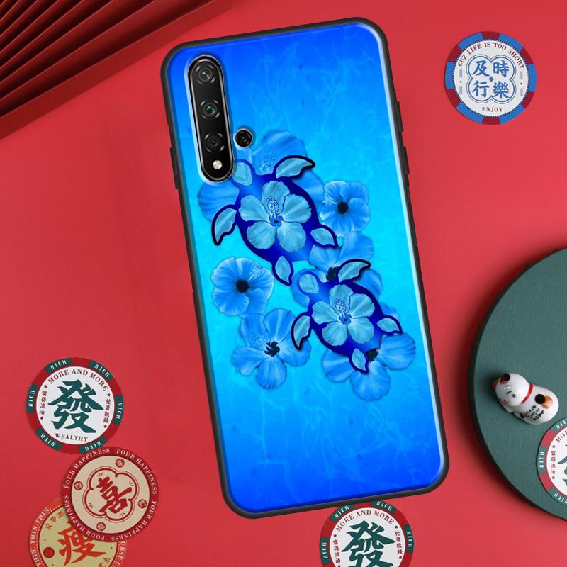Hibiscus Retro Hawaiian Flower For Huawei P20 P40 P30 Lite P60 Pro Nova 12s 11i 12i 10 9 SE 5T Y91 Y90 Y60 Y70 Y72 Y61 Case