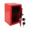 Money Bank Creative Cute Metal Vertical with Lock Keys Cash Coin Box for Home Use Red