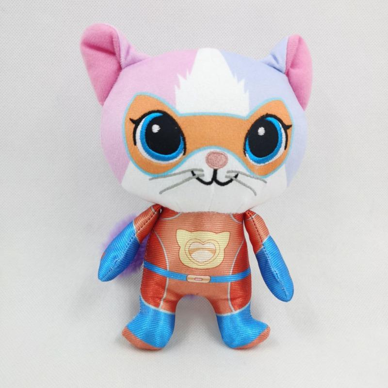 4pcs 18cm Super Kitten Plush Doll Cute Birthday Gift Soothing Graduation Gift Action Figure Doll Anime Play Soft Stuffed Peluche