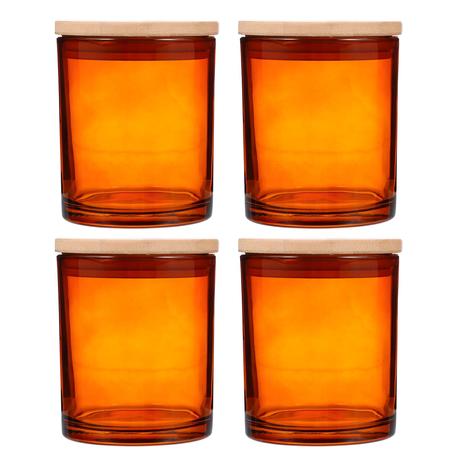 

Lurrose Glass Candle Jar with Lid, Set of 4, for DIY Candle Making, Aromatherapy Candle Holder, Heat-Resistant Glass, 3.54 x 2.76 x 2.76 inches, for B