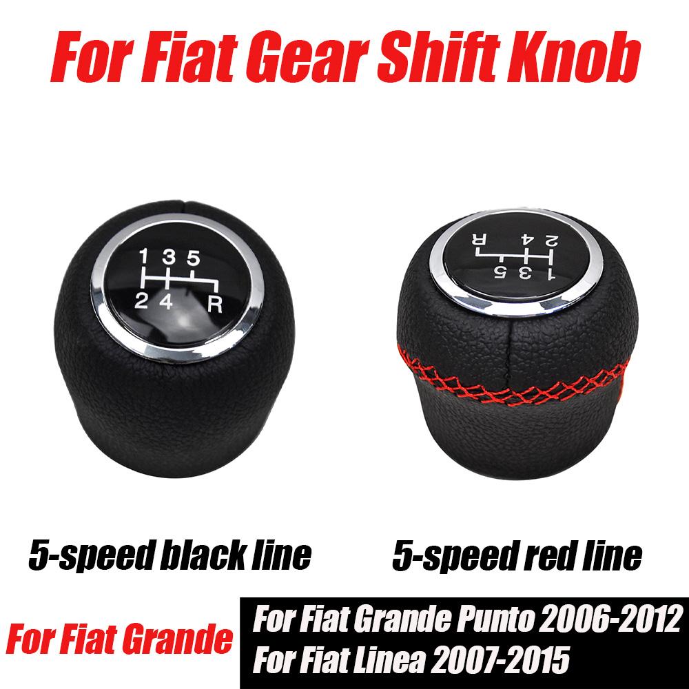 For Fiat Grande Punto 2006-2012 Linea 2007-2015 New 5 / 6 Speed Manual Car Gear Shift Knob Shifer Lever Change Head