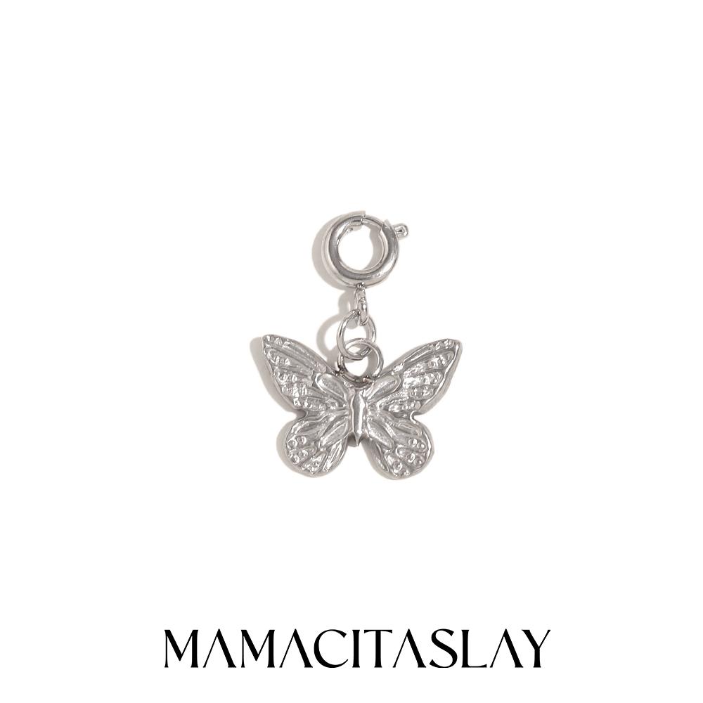 MamacitaSlay 316L Stainless Steel Butterfly Heart Animal Bikini Charms Jewelry DIY Waterproof Pendant Women's Creative Jewelry