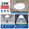 Motion Sensor LED Ceiling Light, Human Body/Radar Sensor, 18W/24W 6500K White for Hallway Stairway Bathroom Garage