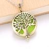 Aromatherapy Necklace Tree of Life Diffuser Jewelry Vintage Open Locket Pendant Essential Oil Perfume Aroma Diffuser Necklace