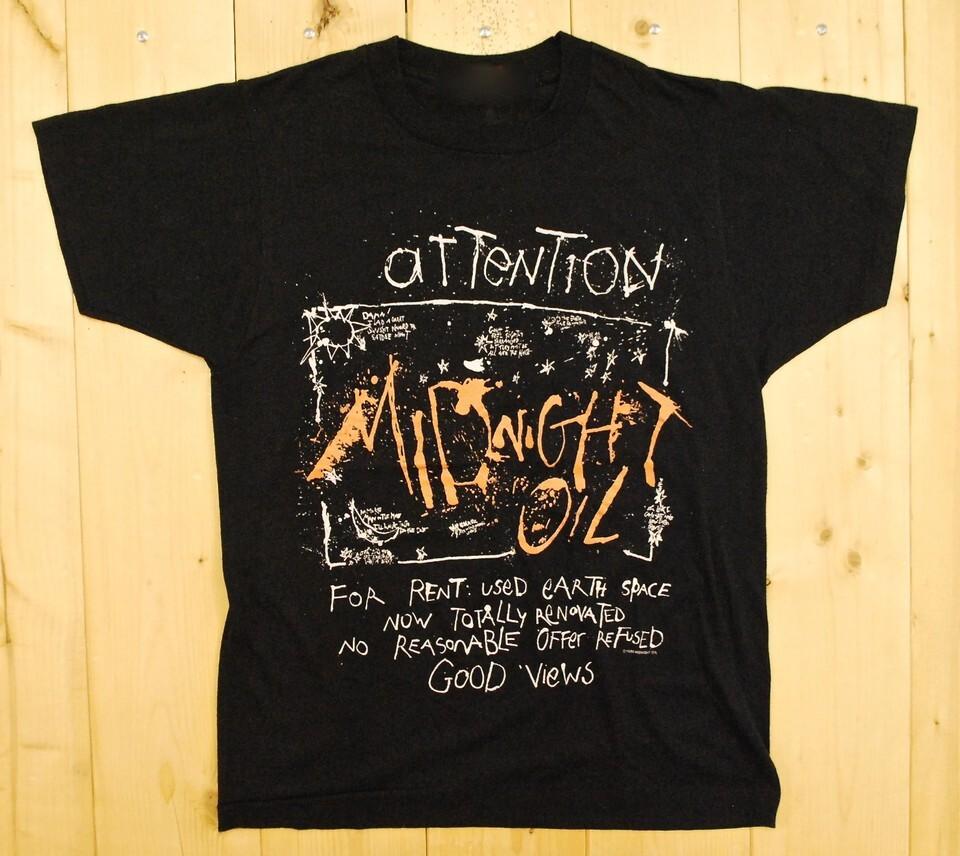 

Vintage Midnight Oil Band 1988 Tour Cotton Black All Size Unisex Shirt BL146 Unisex T-Shirt L