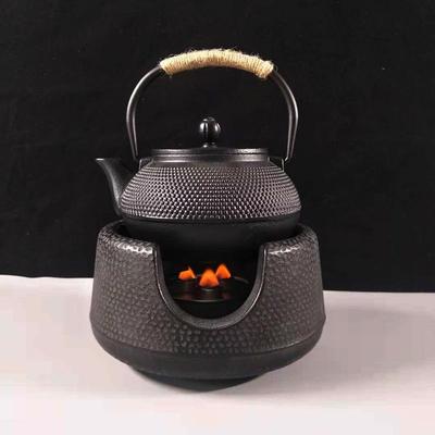 Handmade Uncoated Cast Iron Japanese Teapot - Outdoor Irori Kettle for Healthy Brewing