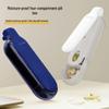 Compact Portable Medicine Box with Four Moisture-Proof Compartments