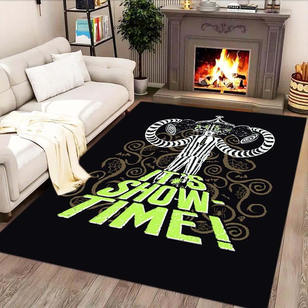Beetlejuice: Ghostly Fun for Living Room rug, Bedroom, Study Room, Hallway Decoration, Perfect for Home Decoration or Holiday Gifts