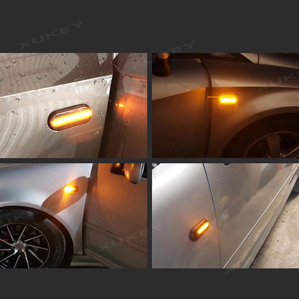 Dynamic Side Repeater Marker LED Turn Signal Lights For VW Golf Passat Polo Sharan Focus Fiesta Fusion C-Max For Skoda Octavia