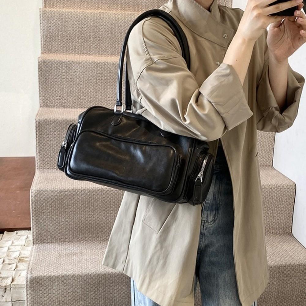 Tote Storage PU Handbag Shoulder Pouch Messenger Bag Fashion PU Leather Shoulder Bag Women