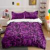 Whimsical Violet Spirals Dance Bedding Sets Duvet Covers Pillowcases(1* Duvet Cover 2* Pillowcases Without Duvet Insert)