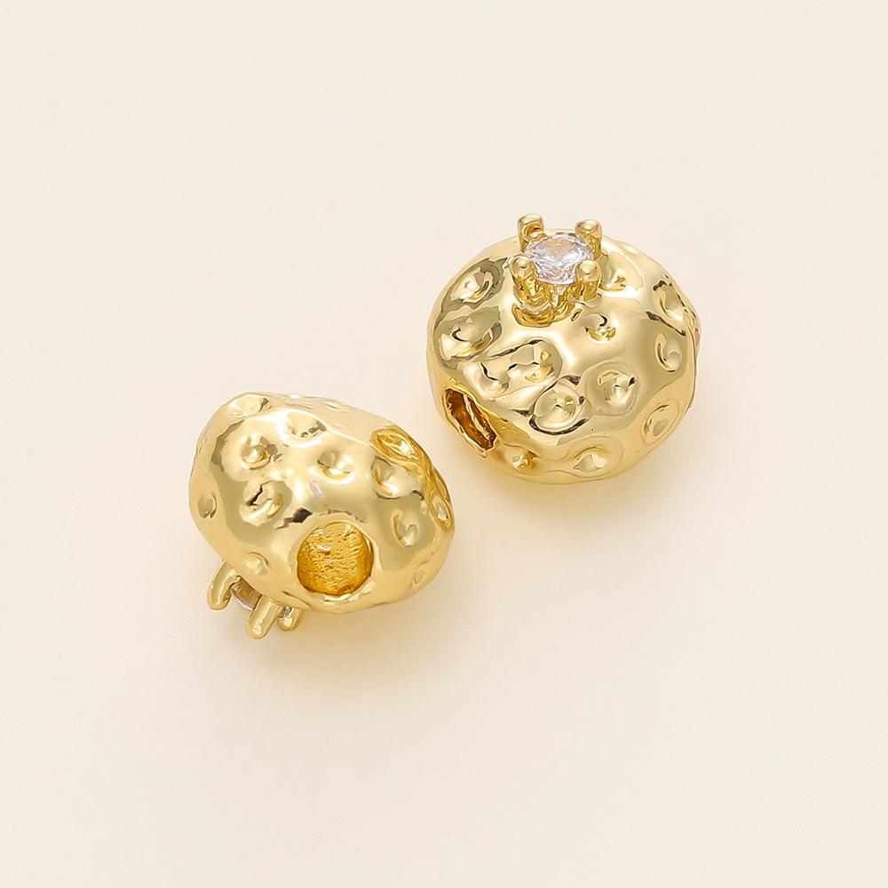 

2/5Pcs/Lot Various Shape 14/18K Gold Color Plated Copper Spacer Beads For DIY Handmade Bracelet Jewelry Making Accessories