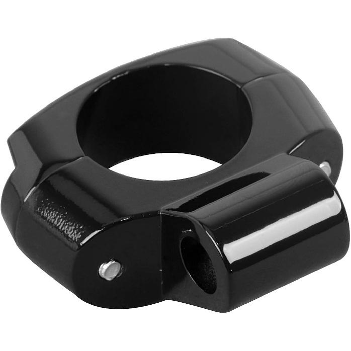 Motorcycle 1" Black Handlebar Universal Mirror Mount Holder Clamp Adaptor for Harley Touring Electra Road Street Glide Dyna