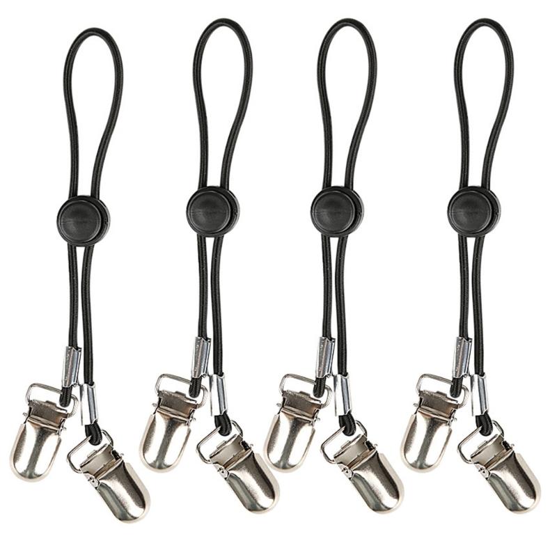 

4 Piece Elastic Bed Sheet Straps with Metal Adjustable Clips for Preventing Fabric Shifting and Ensuring Tidies Home 1