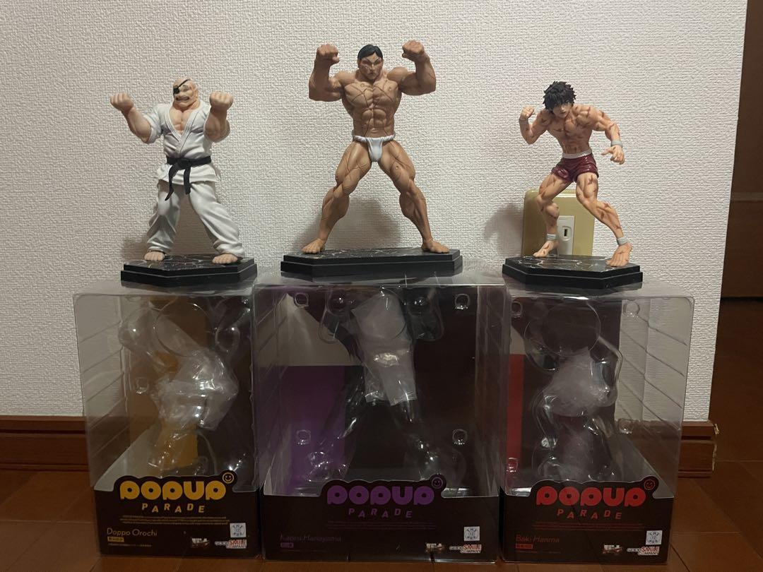 

[USED] Baki Hanma Baki Doppo Orochi Kaoru Hanayama Figure Set of 3